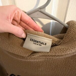 Essentials Fear of God Tan Sweater